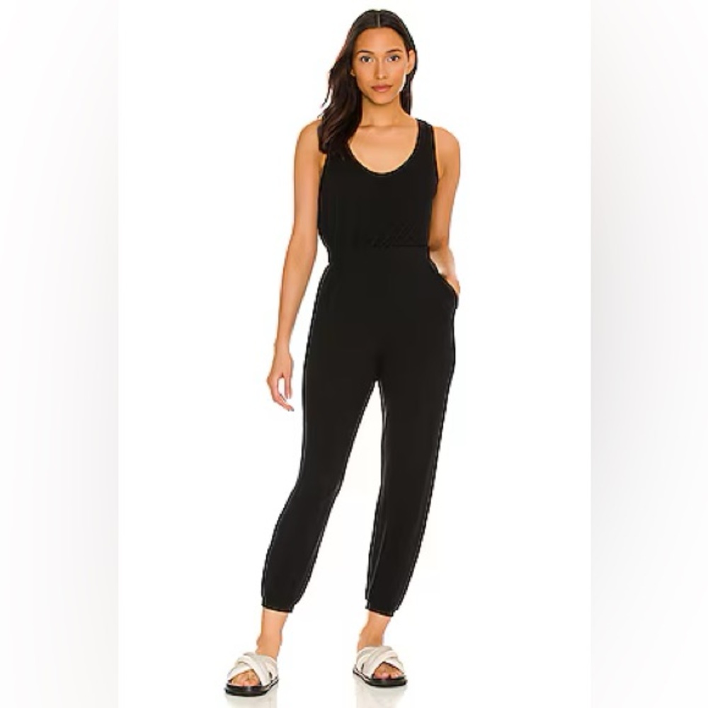 Lovers and Friends Black Knit Kelly Jumpsuit